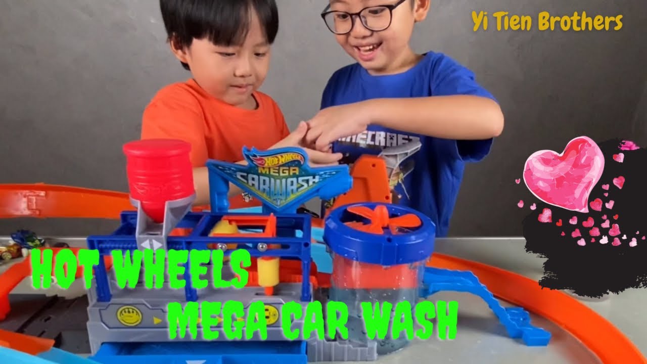 Hot Wheels Mega Car Wash Color Shifters | Yi Tien Brothers | 【风火轮】超级洗车中心｜羽田兄弟