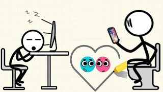 Hello Stars Stickman Troll vs Love Balls - Daily Challenge Funny Puzzles Solving Gameplay screenshot 4