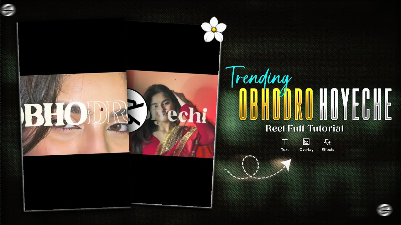 OBHODRO Prem Trending reels Editing tutorial | Instagram viral reels Editing | Capcut tutorial