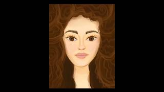 Curly Girly🌟#artisticcreations #creativeillustration #drawing #digitalart #illustration #procreate