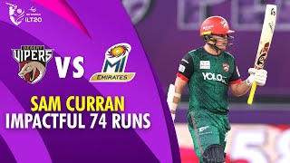 Sam Curran Impactful 74 Runs Desert Vipers Vs Mi Emirates Final Dp World Ilt20 2025-26 M3Y1K