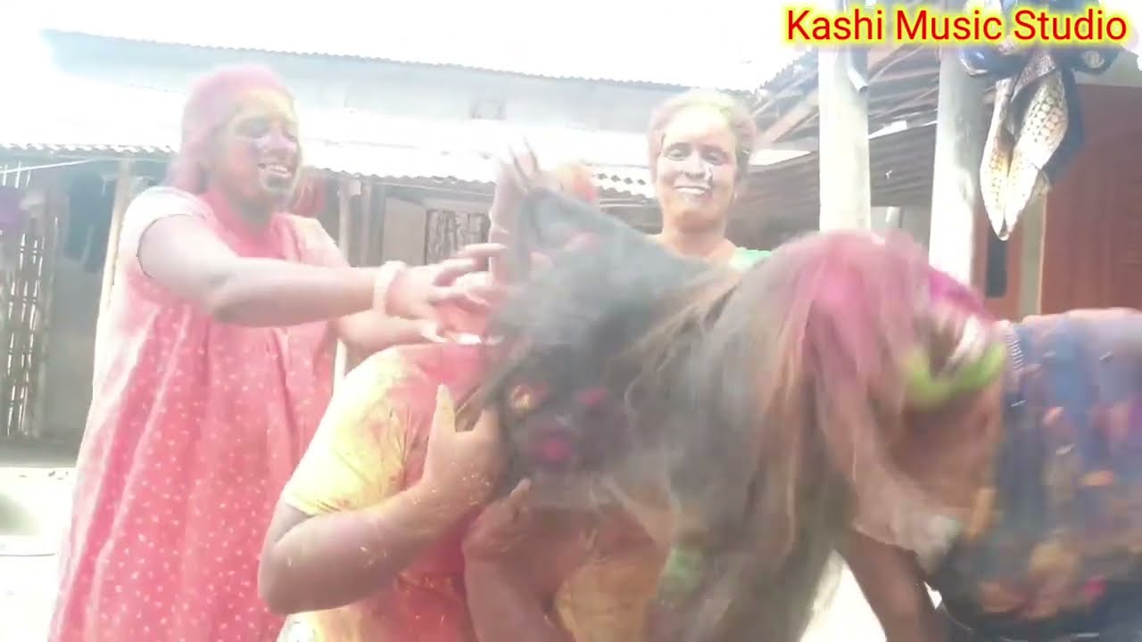 Must Watch New Girls Holi Video/Hair Colour Wash Holi Video/Happy Holi 2023/Holi Putai