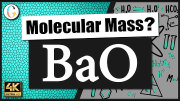 How to find the molecular mass of BaO (Barium Oxide)