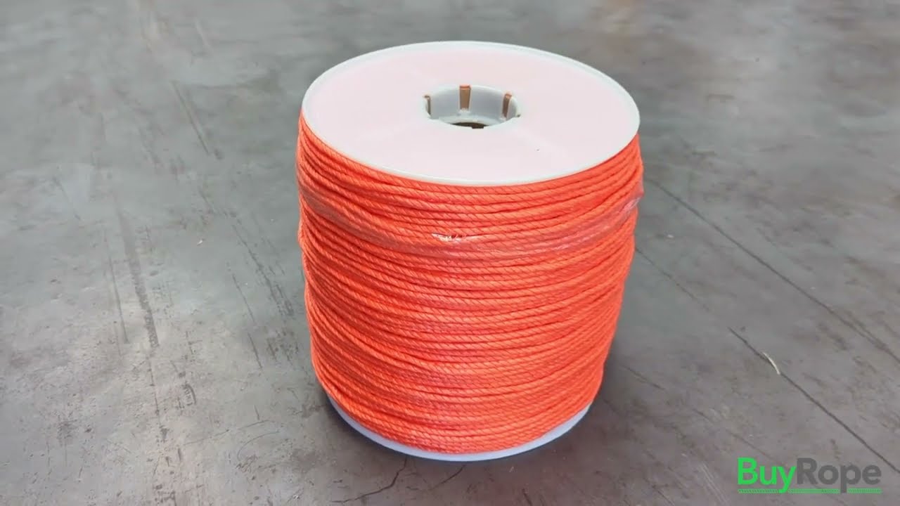 6mm Orange Polypropylene Rope (500m Reel) 