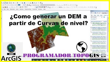 Como generar un DEM a partir de Curvas de nivel con ArcGIS🌎🖥️⛰️