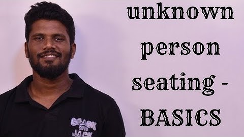 Seating arrangement - basics | unknown person seating arrangement | Beginners | IBPS PO | Mr.Jackson