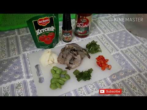 Resep Udang Saus Padang Pete