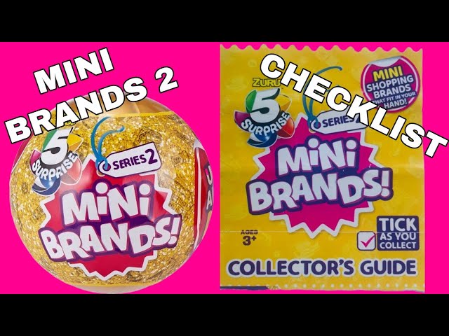 Mini Brands Series 2 Collectors Guide Checklist 