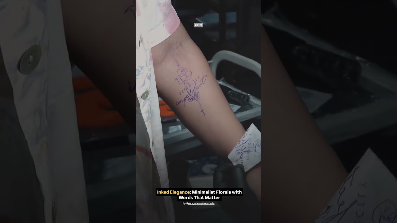 Meaningful Floral Tattoos with Script | Deeply Personal Tattoo Ideas & Inspiration