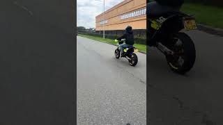Biker Crashes During His Wheelie Practice