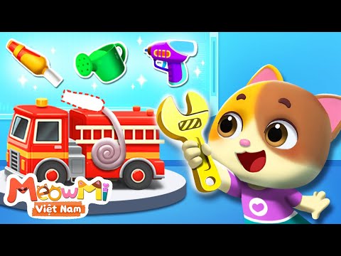 Mèo con sửa đồ chơi | Bác sĩ đồ chơi Mimi | Nhạc thiếu nhi | MeowMi Gia đình những chú mèo