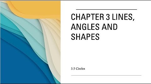 IGCSE Mathematics | Chapter 3.5 Circle