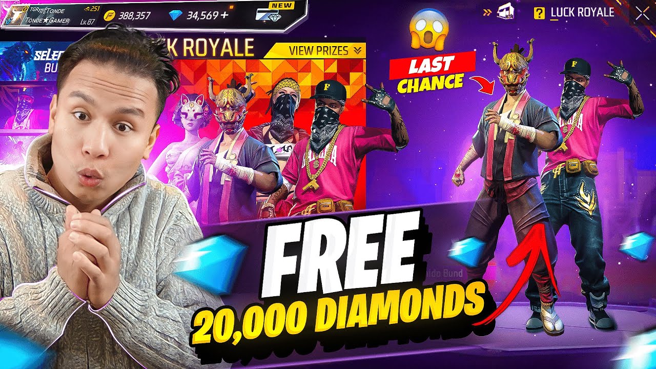 Free 20000 Diamonds For Season 2 Hiphop & Old Elites Pass 😱 Last Chance 🤔 Garena Free Fire Max's Banner