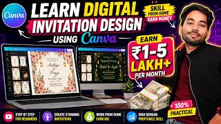 How To Make Wedding Invitation Cards in Canva | Full Course for Beginners