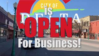 The City of Delta Colorado is open for Business!