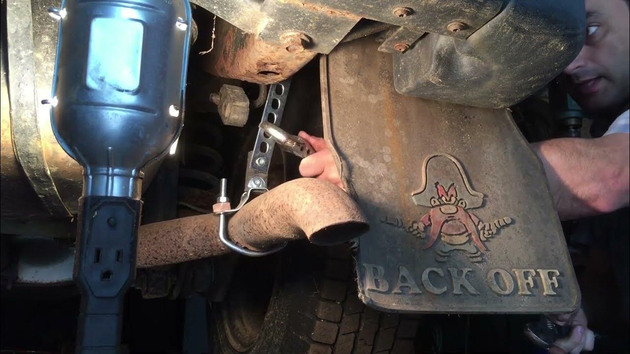How to muffler repair - hanger repair -muffler shop - YouTube