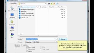 Photoshop CS4. Ejercicio: Crear una imagen GIF con fondo transparente.