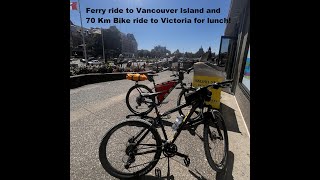 Ferry ride to Vancouver Island  Bike ride to Victoria   Made with Clipchamp