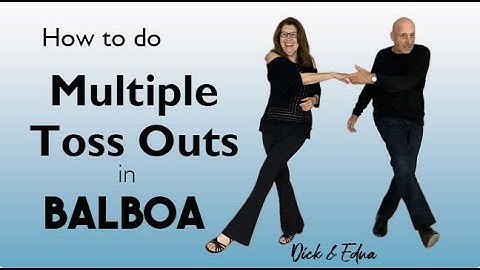 How to do Multiple Toss Outs from an Uphold Basic in Balboa, the dance.  #Balboa #balboadancelessons