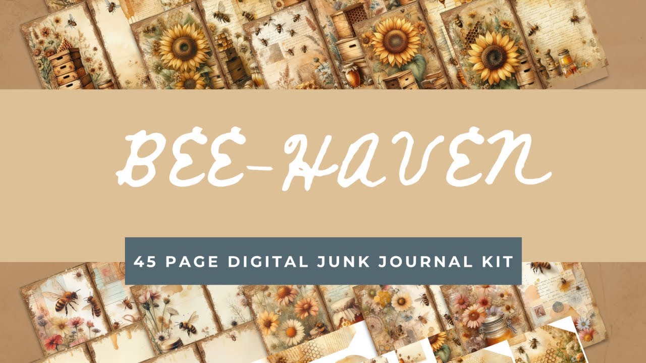 🐝 Welcome to the hive! Bee-Haven Journal Part 3 - Banner Page Spread