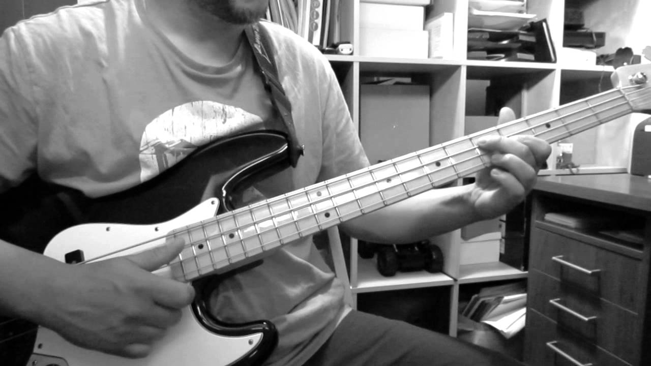 Bass Guitar Slap Bass Line 5 YouTube