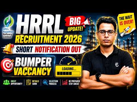 HRRL Recruitment 2026 Short Notification Out Bumper Vaccancy Coming Sumit Prajapati Sir