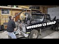 How to LS swap an old GMC Chevy Square Body in a Weekend