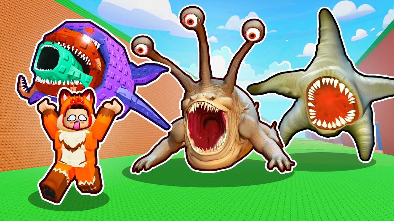 ПОБЕГ ОТ БОССА МОРСКОГО МОНСТРА В ROBLOX