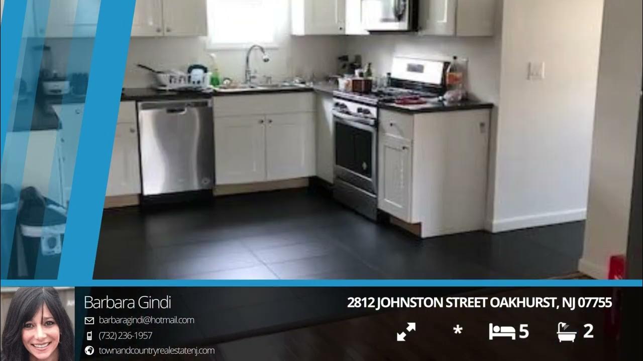 2812 Johnston Street OAKHURST, NJ 07755 Barbara Gindi Real Estate