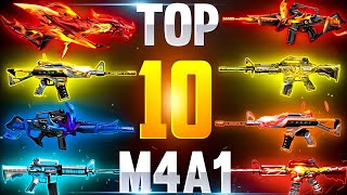 TOP 10 BEST M4A1 GUN SKIN | M4A1 BEST GUN SKIN | BEST GEOZA SKIN IN FREE FIRE | BEST M4A1 SKIN FF