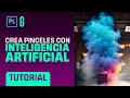 Photoshop Tutorial | Crea Pinceles usando Inteligencia Artificial | Create Brushes using AI