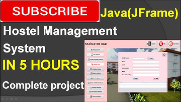 Hostel Management System in java (JFrame, Netbeans, Mysql) Complete Project (step by step)