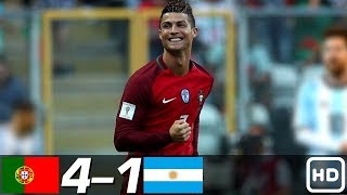 البرتغال - الأرجنتين 4 1 جميع الأهداف