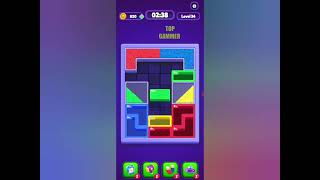 Sand blocks drop puzzle level 34 gameplay walkthrough solution