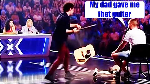 X Factor Judge Breaks Contestant's Guitar - What REALLY happened