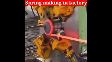 How to making big spring फैक्टरी में स्प्रिंग कैसे बनाई जाती है
