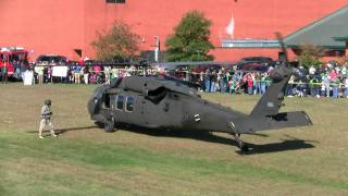 UH60M Black Hawk Helicopter Landing At Wayland Expo 10/01/2011