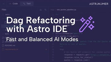 Airflow Dag Refactoring with Astro IDE