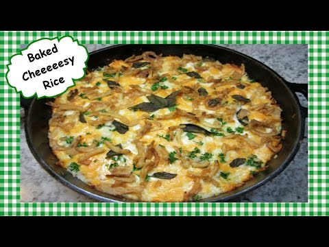 How to Make Baked Cheesy Cheese Rice ~ Side Dish Recipe