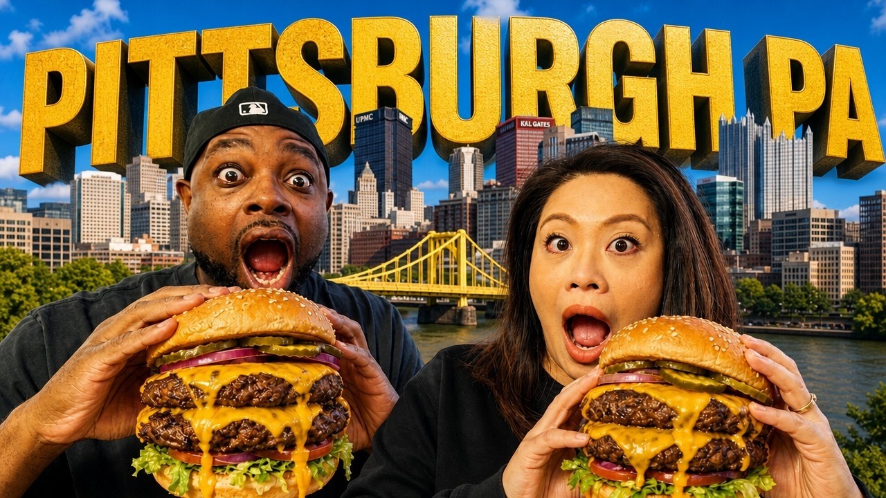 These Pittsburgh Burgers are INSANELY GOOD 🍔 #stack'd #burgatory #burger