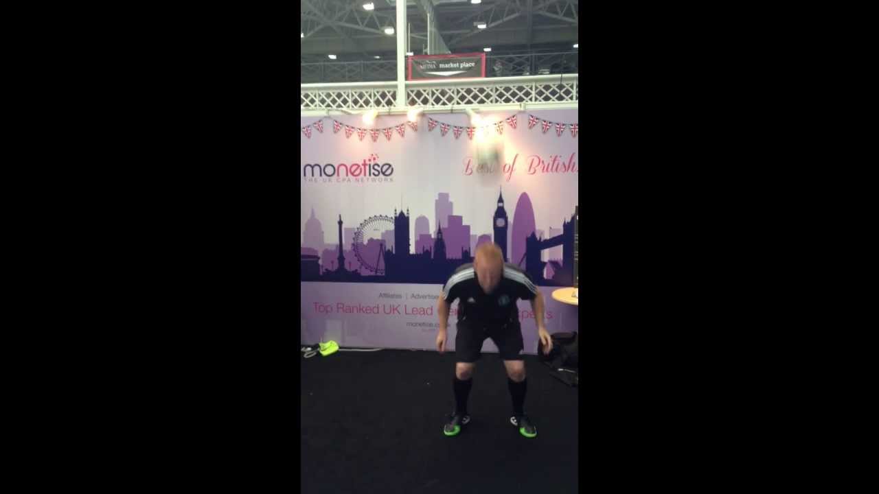 World Record 2 Broken by Football Freestyler Dan Magness at ad:tech London 2013 with Monetise