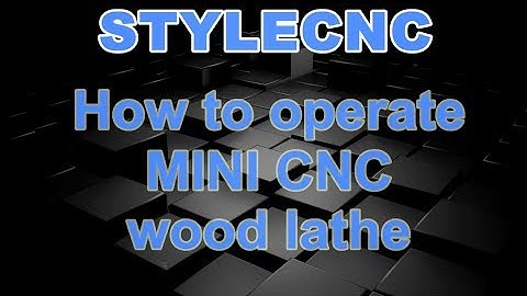 Operation video of MINI CNC wood lathe machine