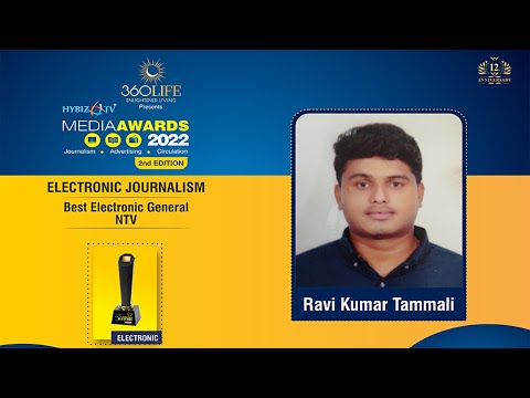 Best Electronic General Ravi Kumar Tammali Hybiz Media Awards 2022 Hybiz Tv 