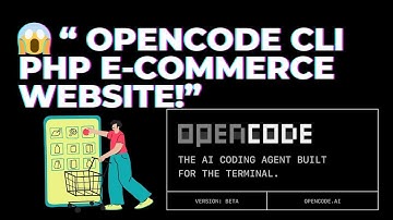 😱 “You Won’t Believe How Fast OpenCode CLI Builds a PHP E-Commerce Website!”