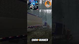 SnowRunner - Peterbilt 379 Optimus Prime Truck Down Hill #snowrunner #shorts #logitechg29 #gameplay