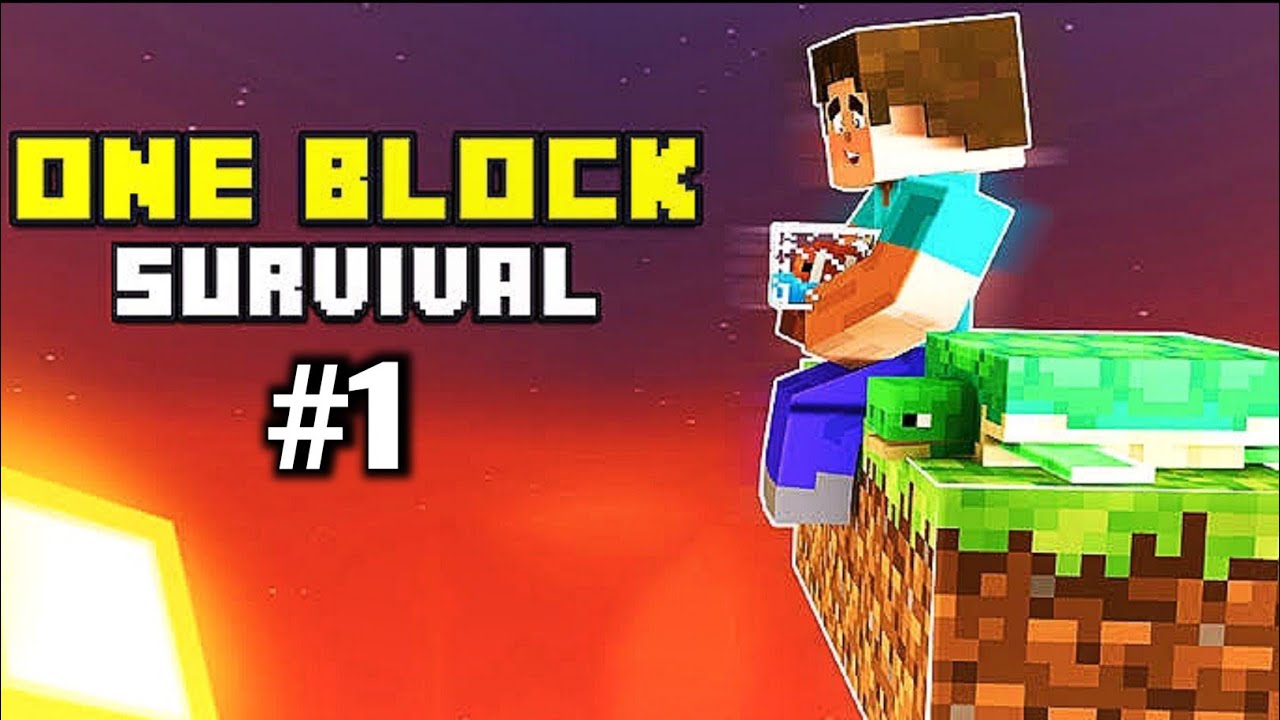A NEW JOURNEY BEGIN IN MINECRAFT PE ONE BLOCK SKYBLOCK EP-1 IN HINDI ...