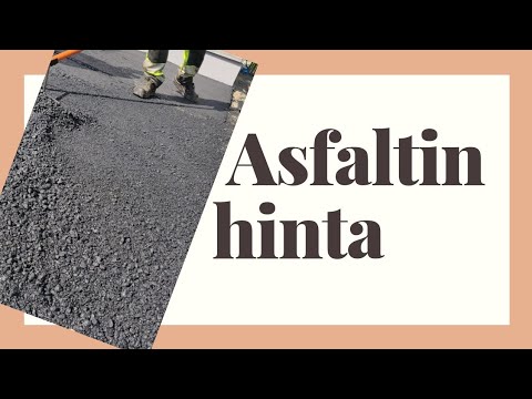 Video: Kuinka paljon asfaltin levittäminen maksaa?