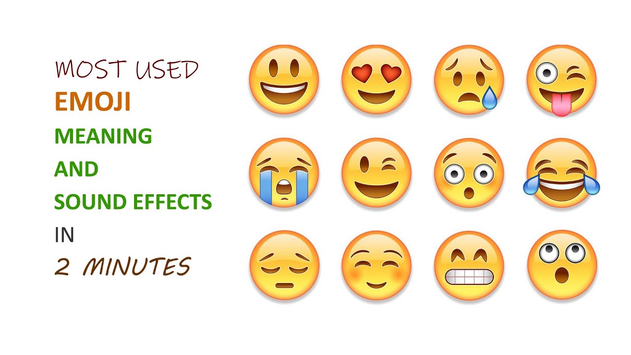 Emoji Meanings with Funny Sounds YouTube