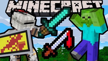Minecraft 1.9 Snapshot: Click-Spam Counter! Attack Strength Meter, PVP Combat Update, Mob AI, Shield