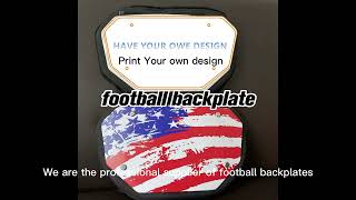 New OEM Football Backplate Back Plate Back Pad Sidney Protector Sport Safety Products